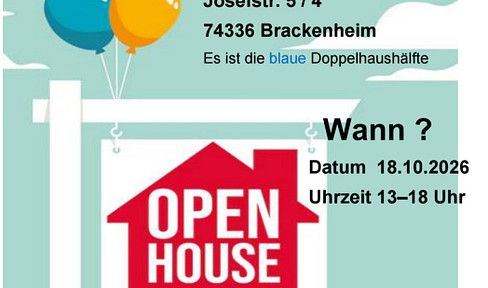 Semi-detached house, 125 square meters. Open house on October 10th and 11th.