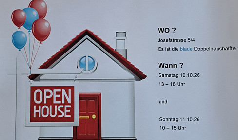 Semi-detached house, 125 square meters. Open house on October 10th and 11th.