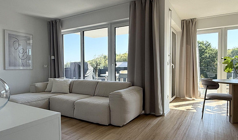 Neubau - sehr schöne, helle 3,5 Zi- Wohnung mit EBK, Balkon und Tiefgaragenstellplatz in Möckmühl