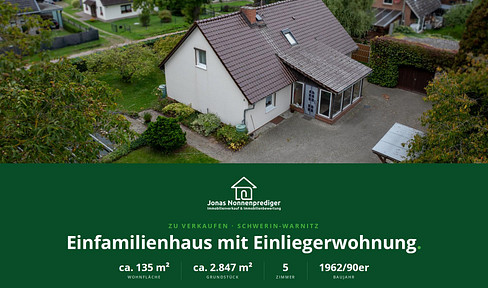 Detached house with a separate apartment and a conservatory – available to the buyer without any commission fees.