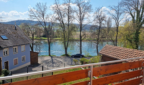 Bright 4-room apartment with a view of the Rhine.