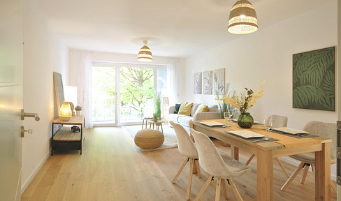 Beautifully renovated 3-room apartment.