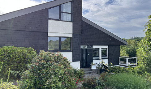 Spacious architect-designed house with a separate apartment, situated on a beautifully landscaped property.