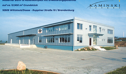 Moderner Büro- & Hallenkomplex mit Erweiterungspotential auf ca. 12.900 m2 Grundstück