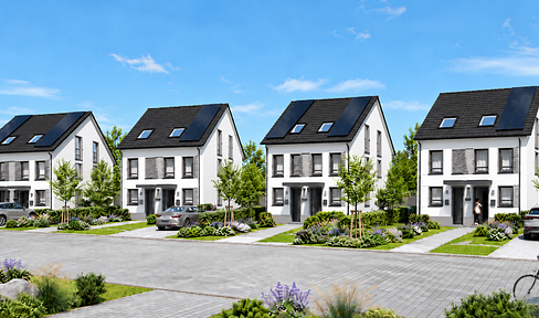 Modern, energy-efficient KfW-40 solid-built house with a garden – Prime location in Saulheim, including solar panels and a heat pump.