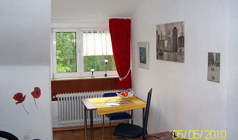 Furnished one-bedroom apartment for rent.