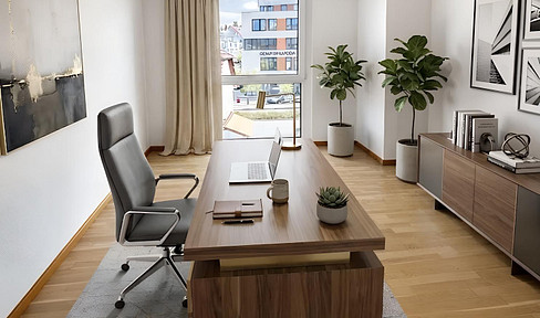 Modern living space with 4.5 to 5 rooms, ideal for families, for home offices, and for commuters to Stuttgart.