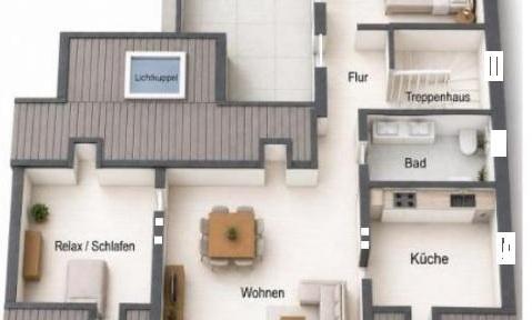 Wohnen mit Flair: 80m² 2,5 Zi. Dachterrase Usingen