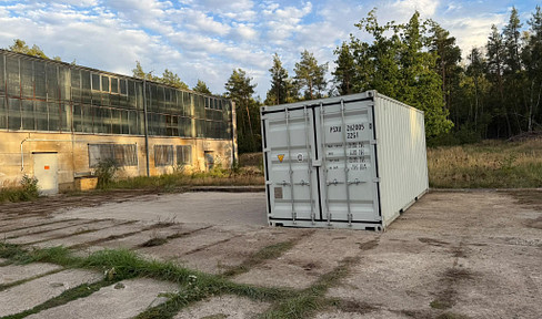 Storage container, shipping container, storage space, garage.