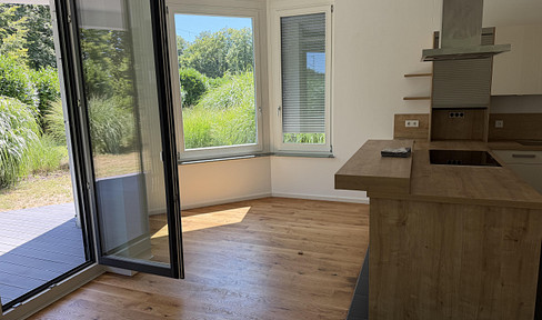 Direkte Seenähe & Provisionsfrei: 3 Zimmer Gartenwohnung EBK, TG inkl, Seezugang gegenüber