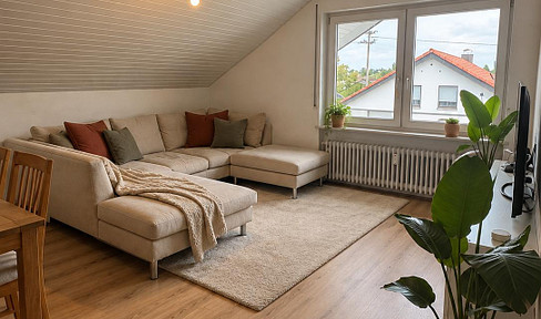 4-room attic apartment with a new kitchen.
