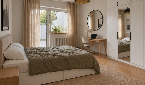 High-quality furnished room in a shared apartment (3-person flat) - all inclusive rent / newly renovated apartment & garage.