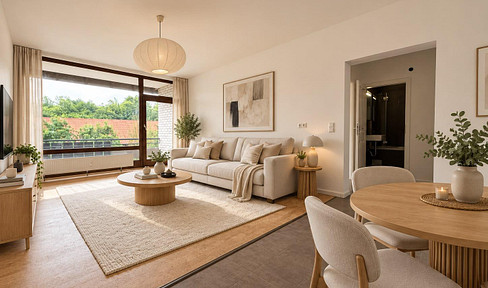 Bright 2-room apartment with two balconies in Horn-Bad Meinberg (Apartment WE27).