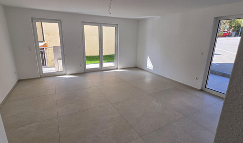 Large, newly built 4-room apartment in Ingersheim with a garden.