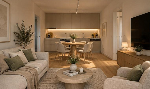 Stilvolle 2-Zimmer-Wohnung mit großem Balkon und Grünblick in Pankow