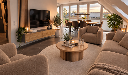 Exclusive, fully furnished 4-room apartment | 101 m² | Underfloor heating | Air conditioning | Whirlpool.