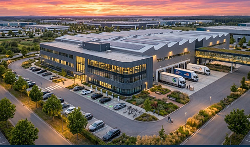 Warehouse and production hall: 511 square meters. Optional office space: 100-200 square meters.