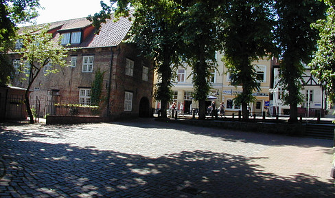 Spacious and attractive apartment in a well-maintained pre-war building, with a view of the Nordermarkt.