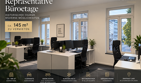 Office space in the heart of Leverkusen-Opladen.