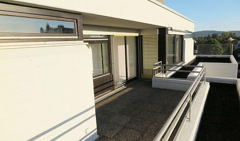 Bright, spacious penthouse apartment with 3 rooms and a rooftop terrace.