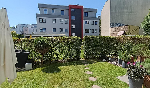 Commission-free: Garden apartment (built in 2014) with a southwest-facing terrace – New heating system.