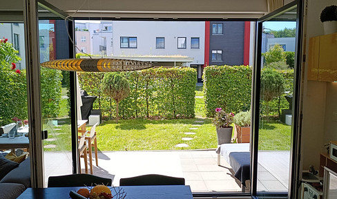 Bezugsfreie 3-Zimmer-Gartenwohnung mit SW-Terrasse & neuer Heizung – Provisionsfrei