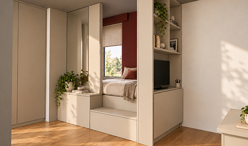 Exklusives 20-m²-Studio in Freiburg – Erstbezug & Designmöblierung