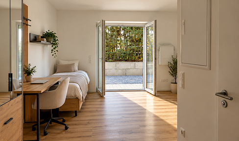 Möblierte 1-Zimmerwohnung mit Terrasse und Stellplatz in Passau – ca. 28 m²