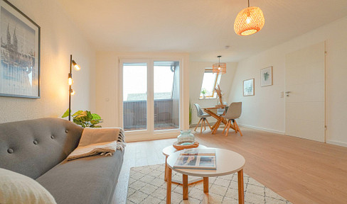 Selbst wohnen & vermieten: 2 Wohnungen, 99 m², DG frisch saniert, neue Heizung - Lilienthal Mitte
