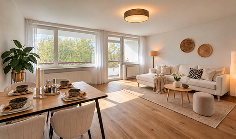 Bezugsfreie modernisierte 3 Zimmer Whg mit Westbalkon, Lift & TG in Bogenhausen – ohne Provision