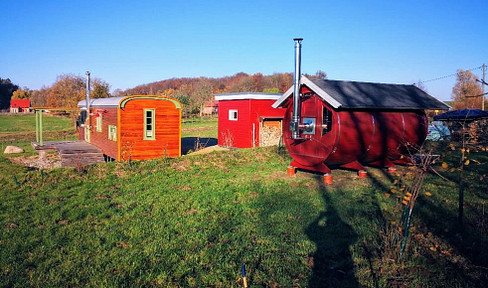 TINY: 1. Residence, building plot, building permit approved, self-sufficiency, largely self-sufficient, no commission fees.