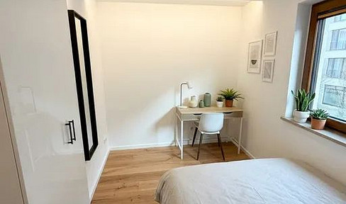 Möblierte WG-Zimmer im Erdgeschoss - 4 hochwertig möblierte Zimmer in einer frisch sanierten 4er-WG · Wohnung 117 - in München Obergiesing-Fasangarten
