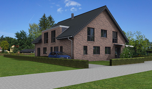 Semi-detached house in Moisburg.
