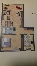 For sale: a 2-room apartment in Oberreut, Karlsruhe (postcode 76189), offered privately.
