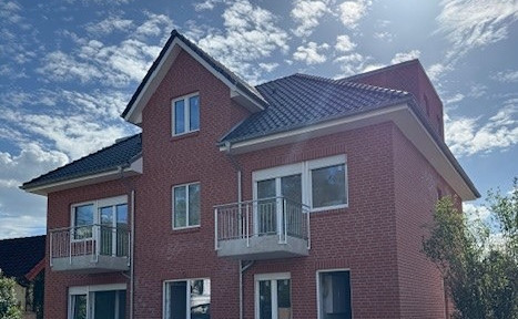 New construction apartment, KfW40 standard, with garden. Located in Grambke, Bremen. 95 square meters.