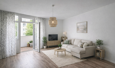 🏡 A Home with a Future – Commission-free 2-room apartment with a balcony and sustainable renovations (Frankfurt-Nordweststadt).
