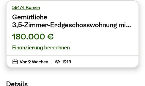 Gepflegte Erdgeschoßwohnung mit Balkon