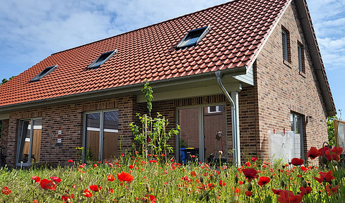 New construction single-family house with an additional property requiring renovation.