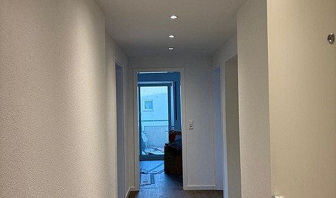 Completely renovated 3-room apartment with brand new finishes and a garage, located in Kornwestheim.