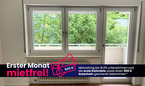 SOMMER, SONNE, SPAREN: Moderne 3-Zimmer-Wohnung mit viel Licht, EBK und sonnigem BALKON