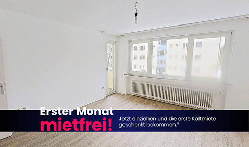 **1 KALTMIETERLASS ALS EINZUGSGESCHENK**Gemütliche 3-Zimmer-Wohnung mit BALKON und TAGESLICHTBAD