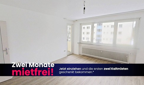 **2 KALTMIETERLASSE ALS EINZUGSGESCHENK**Gemütliche 3-Zi.-Whg. mit BALKON und TAGESLICHTBAD