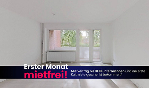Entspannt ins Jahresende -Kaltmietfrei in den Herbst starten: Helle 4-Zimmer-Wohnung mit BALKON