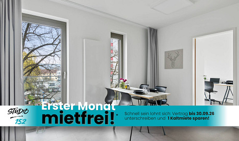 STUDENTS ONLY: Studio 152 - 2er-WG mit EBK, ALL-IN-MIETE, UVM. im Wiesbadener Rheingauviertel