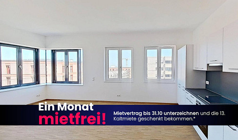 BRAND NEW APARTMENT: Bright, 3-room apartment with fitted kitchen *available immediately*.