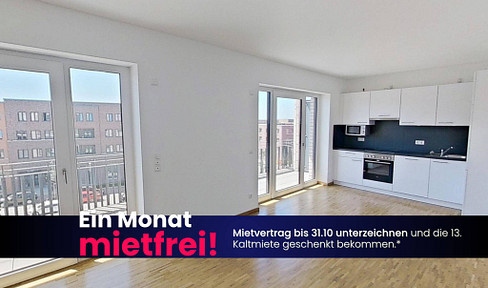 *AUTUMN SAVINGS* Bright, modern 2-room apartment with a fitted kitchen and balcony, available for the first time.