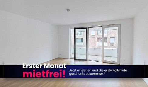 Perfect for couples: Modern 2-room apartment with a balcony, fitted kitchen, and more, located in Hanover.