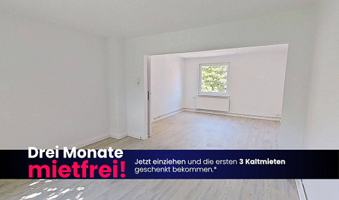 **JETZT EINZIEHEN UND SPAREN** Lichtdurchflutete 3-Zimmer-Wohnung mit viel Platz in fußläufiger Nähe zum Weserufer