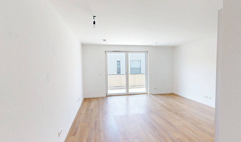 Modernes Wohnen: Lichtdurchflutete 3-Zimmer-Neubauwohnung mit Balkon und EBK