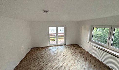 Modern 2-room apartment with a large balcony, located in Lechbruck am See, a state-recognized nature and recreation area.